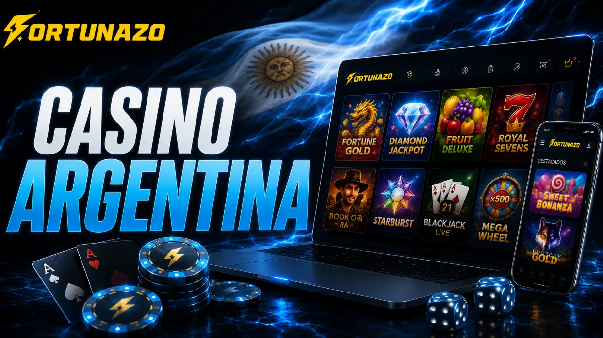 Fortunazo Casino Argentina con Bono 550% y Retiro desde 5000 ARS